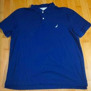 Nautica Deck Shirt Polo Classic Fit Navy Blue